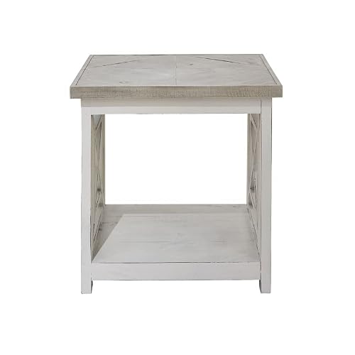 Picket House Furnishings Willa Square End Table In White #TOP4
