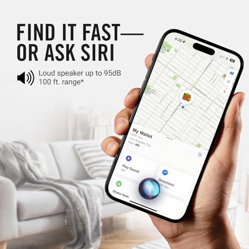 Image of Ridge Wallet Tracker Card Compatible with Apple Find My, Slim Tracking Card - Wallet Finder, Item Locator for Luggage Tags, Passports, Phone - MFi Certified, IPX67 Water Resistance