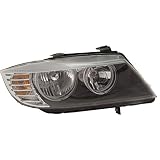 For BMW 328i Headlight 2009 2010 2011 Passenger Side Bulbs Included Sedan/Wagon DOT Certified For BM2519123 | 63 11 7 202 578