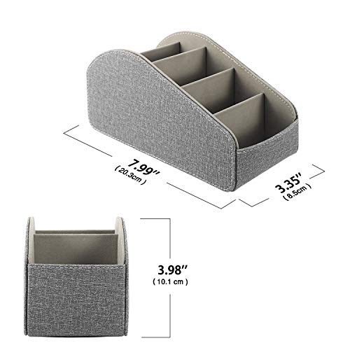MoKo Remote Control Holder, Leather Organizer for Up to 5 Remotes, Suitable for Apple TV/Smartphones, Dark Grey - Cosy Home Interiors MoKo Remote Control Holder, Leather Organizer for Up to 5 Remotes, Suitable for Apple TV/Smartphones, Dark Grey - Image 7