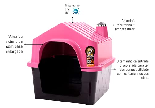 Dura Pet Casa de Cachorro DuraHouse N.4 Rosa