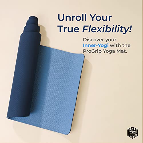 Image of Boldfit Yoga Mat for Women and Men with Cover Bag TPE Material Extra Thick Exercise Yoga Mat for Men for Workout, Yoga, Fitness, Exercise Mat Anti Slip Mat, Yoga Mat Gym Mat