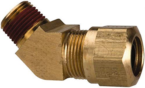 Parker Hannifin VS279NTA-6-6 Brass Air Brake-NTA 45 Degree Elbow Fitting, 3/8