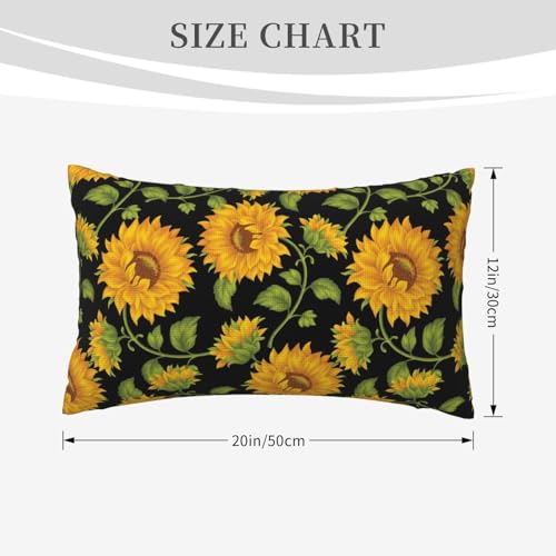 Housses de coussin tournesol en lin synthétique pour déco salon chaleureuse - 7