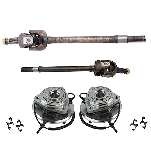 TRQ Front Drivetrain Kit Axle Shaft Wheel Hub Bearing Assembly ...