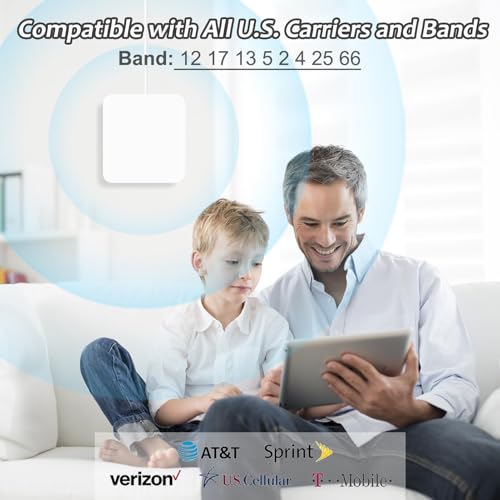 Image of Cell Phone Booster for Home & Multi-Room,Up to 6000 sq ft,Cell Phone Signal Booster for Band 66 /25 /2 /4 /5 /12 /13 /17,Boost 5G 4G Data for All U.S. Carriers FCC Approved