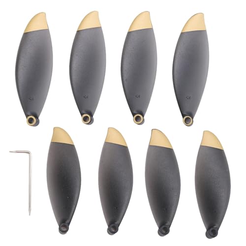Image of Rersduyt 8Pcs Propeller Props for Parrot Anafi Drone Replacement Blade Wing Fan Accessory(Black and Gold)
