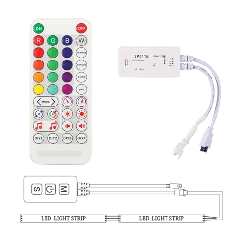 Controlador LED SP511E arregla parpadeos en tiras WS2812B musicales 4