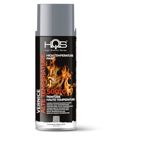Hqs Bomboletta Di Vernice Spray 400 Ml Resistente Alle Alte Temperature (Antracite Opaco)