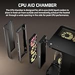 CORSAIR AIR 5400 RS-R ARGB Triple-Chamber Mid-Tower Panoramic PC Case – 3X Pre-Installed Reverse-Rotor RS120-R ARGB Fans, Low-Noise, High Airflow Ducts, Reverse Motherboard Support – Black - Image 5