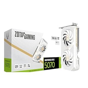 ZOTAC Gaming GeForce RTX 5070 Twin Edge OC Grafikkarte - Weiß | 12 GB | DLSS 4 | GDDR7 | 192 Bit | IceStorm 2.0 Advanced Cooling | ZT-B50700Q-10P