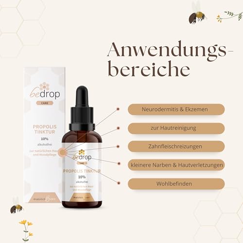 Propolis Tropfen ohne Alkohol - Propolis Extrakt auch für Kinder & Tiere geeignet - Reine Imker Qualität, alkoholfrei, keine Zusatzstoffe