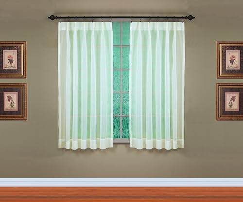 Image of Today's Curtain, Emelia Pinch Pleat Pair 48 inch W x 63 inch L Ecru, 2-Piece-Set