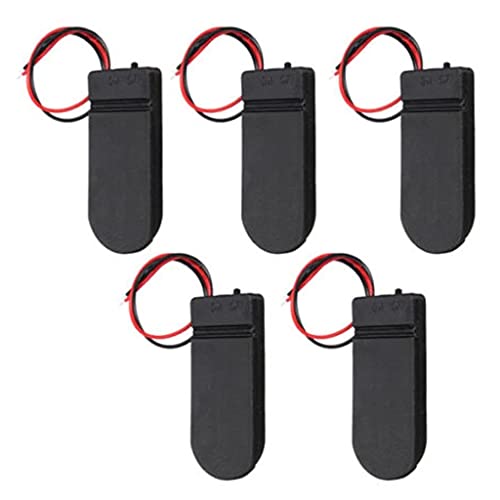 Fhsqwernm 5 soportes de botón para batería de botón para caja de almacenamiento de batería de 3 V
