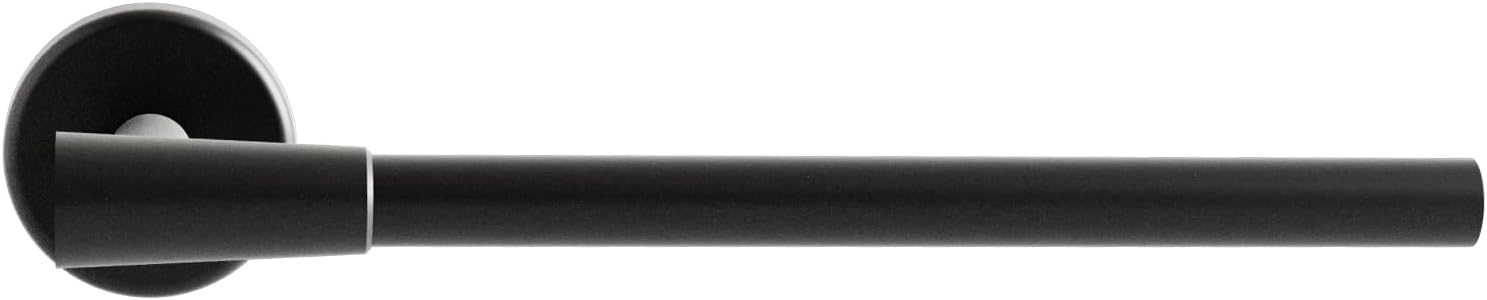 HELVEX Deco Collection Small Towel Bar Bathroom Accessory, Bathroom Towel Holder Bathroom Hardware, Matte Black Finish UDC-09-MB