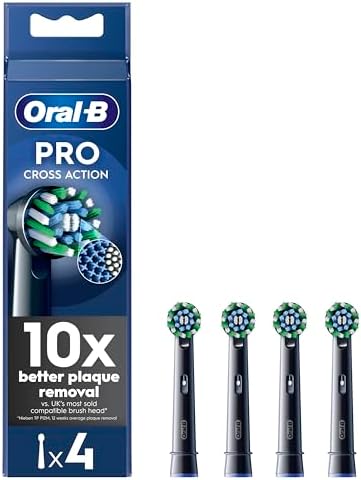 Oral-B Pro Cross Action Electric Toothbrush Head, X-Shape and Ang...