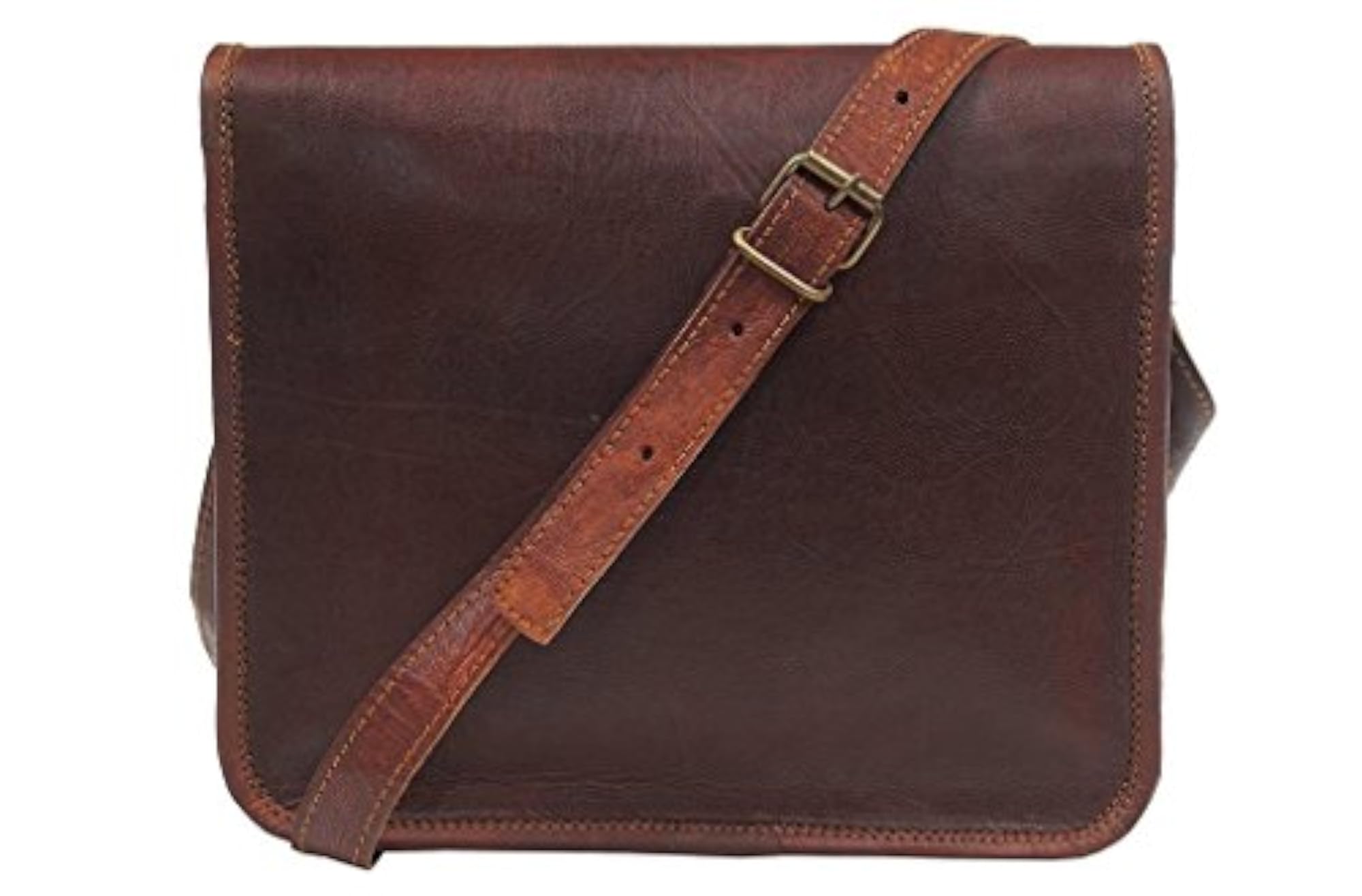 Vintage Genuine Brown Leather Shoulder/Messenger Bag