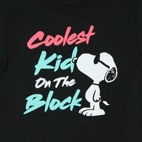 Peanuts T-Shirt Snoopy Coolest Kid On The Block Short Sleeve Graphic Tee2