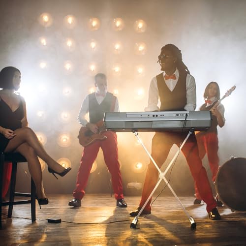 Support Clavier X Blanc Stable pour Éviter les Vibrations de Piano - 3