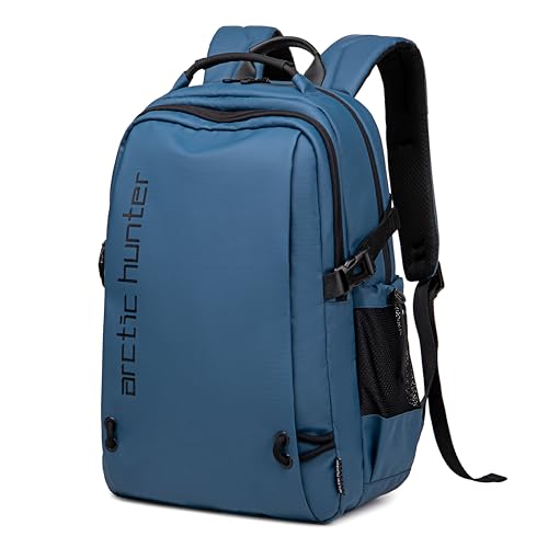 ah arctic hunter Light Weight Premium Shoulder Backpack 15.6 inch Water Resistant Laptop Daypack for Men and Women, B00530 (Blue)