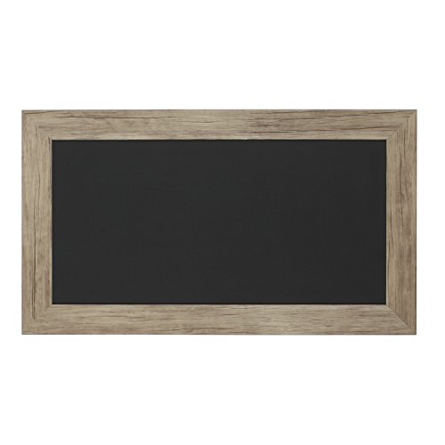 Designovation Beatrice Framed Magnetic Chalkboard, 13X23, Rustic Brown #TOP1