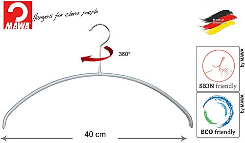 Cintres antidérapants MAWA pour éviter la chute des pulls dans le dressing - 3