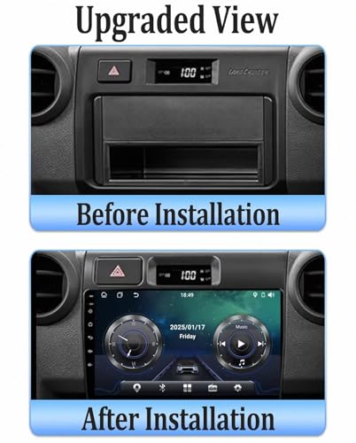 Pantalla de coche Toyota Land Cruiser 8 J70 2023 Android Auto 2G+32G 5