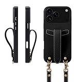 COGURE 互換 iPhone 17 ProMax ケース 本革 ショルダー COPG ブラック