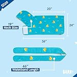 Barkbox Dog Bathrobe Fast Drying with Hook and Loop Closure & Wrap Tie Snuggle, Cute Dogs Clothes, Easy to Clean, Machine Washable, Dog Coats and Tumble Dry Low - Rubber Duck, Medium - Image 3