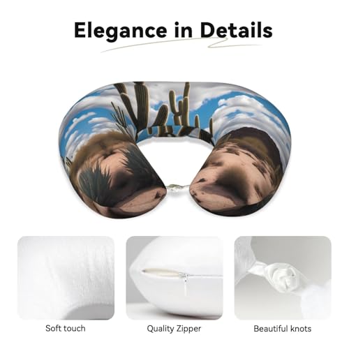Almohada de viaje de espuma viscoelástica U-shaped miniatura 3