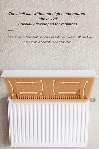 Cache-radiateur et supports d'étagère flottants design épuré - 5