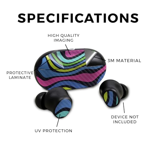 Image of Carbon Fiber Skin Compatible with Beats Solo Buds - Fluorescent - Premium 3M Vinyl Protective Wrap Decal Cover - Easy to Apply | Crafted in The USA by MightySkins