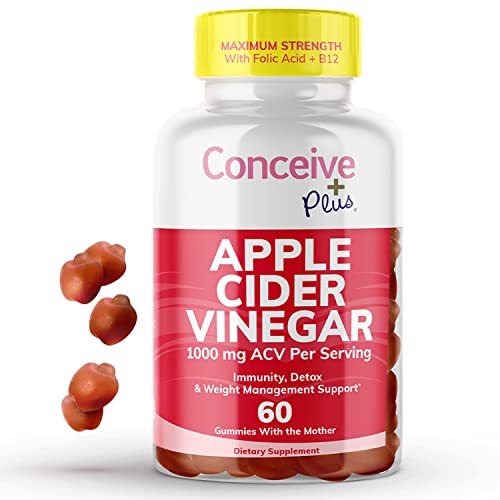 Conceive Plus Fertility Supplements For Men 60 Caps And Apple Cider Vinegar Gummies 60 Gummy Count Bundle #TOP2