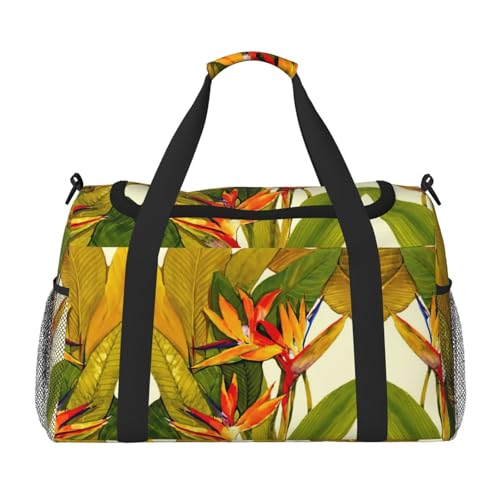Sac à main d'entraînement spacieux imprimé oiseau de paradis