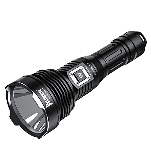 3500 Lumens Longue Portée Lampe Torche Professionnelle Puissante, WUBEN T102pro Rechargeable USB LED étanche Lampe Militaire Tactique pour éclairage de Recherche et de Camp Sauvetage