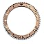Gloss Silver Bezel + Ceramic Rose Gold Insert