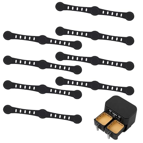 iKALULA 8 magneti per carta da forno Airfryer, magneti riutilizzabili in silicone per airfryer, per tenere la carta pergamena, calamita in silicone per cucinare e cuocere nella friggitrice ad aria