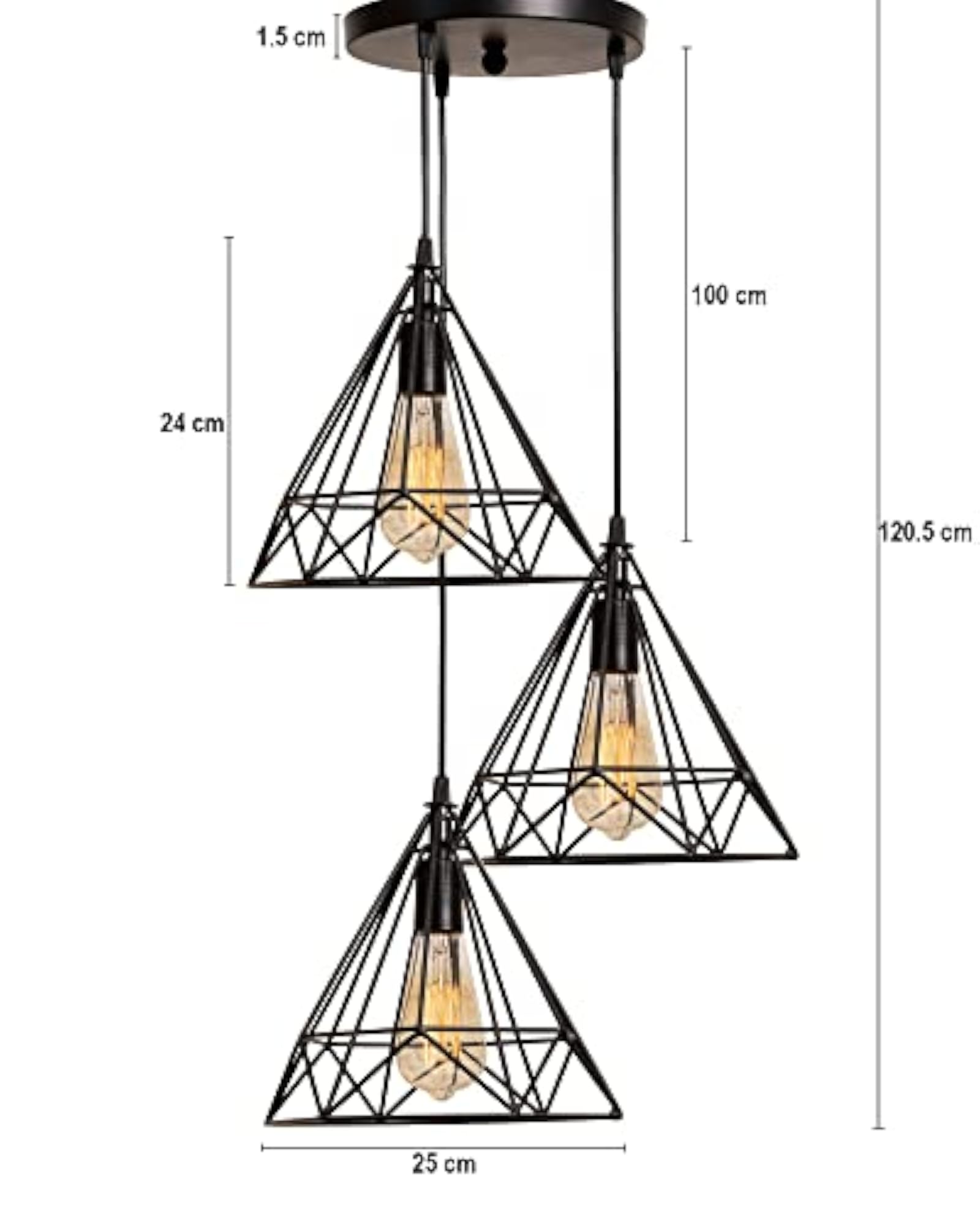 Hanging Light Diamond Cluster Modern Ceiling Pendant Light