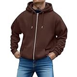sweat capuche zippé homme marron Veuillez noter que la taille indiquée ici est la taille UE.