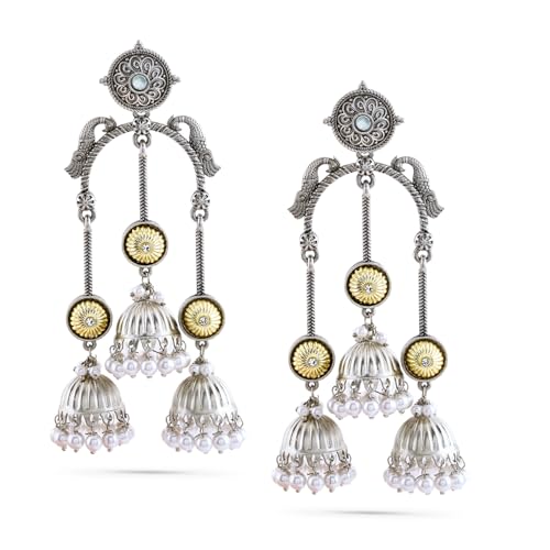 Image of Rubans Demifine Stainless Steel Hoop Earrings Daily Gift for Women & Girls
