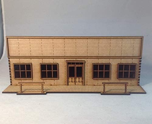 Store Front e Western Building MDF Kit 28mm Terrain Scenery Old West