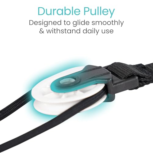 image for Vive Shoulder Pulley for Physical Therapy - Over The Door Exercise Equ