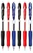 DONG-A Fine-Tech RT, Gel Ink Roller Ball Pens, 0.3mm, Retractable (6-Pack, Black/Blue/Red)