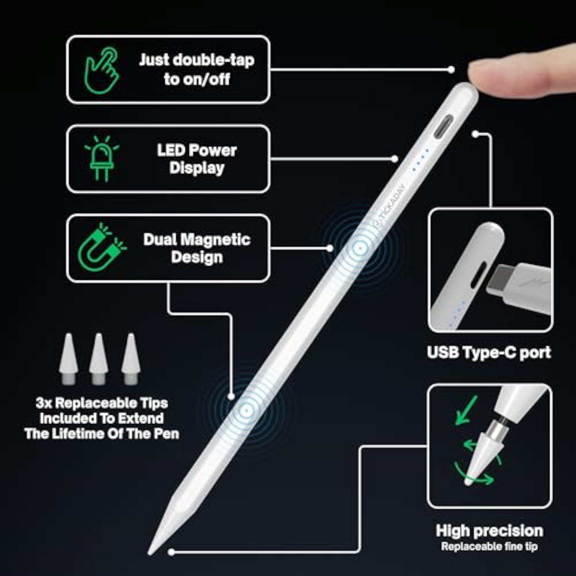 Universal Stylus Pen for Touchscreen Devices