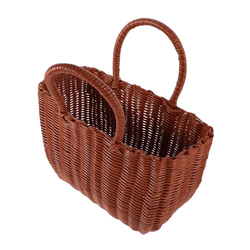 Cabilock Lightweight Woven Tote Bag for Women Summer Beach Handbag Stylish Picnic Basket Fashionable Outdoor Storage Versatile Weave Design for Home and Travel