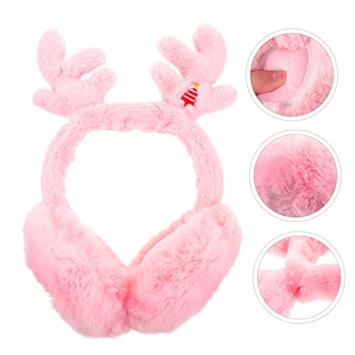 LIFKOME Fuzzy Ear Muffs for Winter Giraffe Design Freezing Headband Comfortable and Warm for Outdoor Activities4