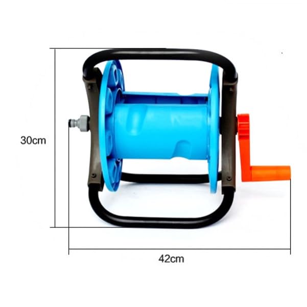 Dévidoir de Tuyau D'arrosage Portable pour 25m, Plastique Pe
