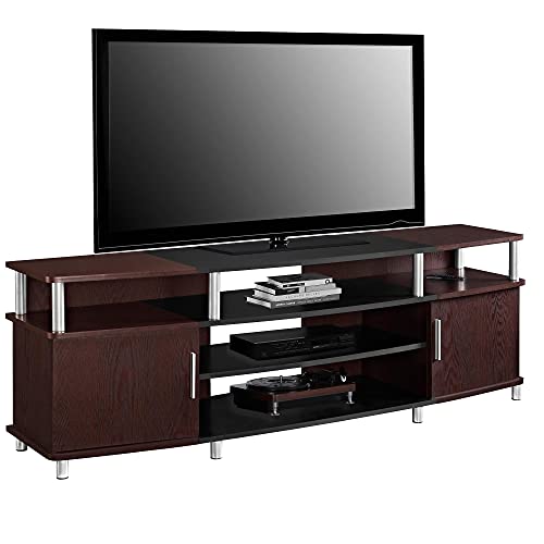 Ameriwood Home Carson TV Stand for TVs up to 70", Cherry The Nautical