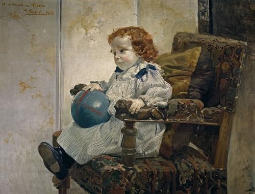 Poster Joaquín Sorolla Le garçon Jaime García Banús impression d'art mural célèbre 60x90 cm