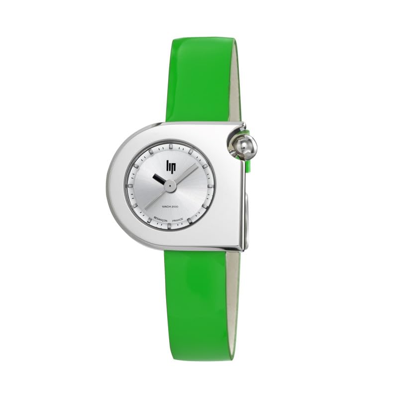 Lip Mach 2000 Mini Moon Vert 671667 montre bracelet acier pour femme